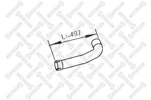 82-03772-sx труба глушителя промежуточная 1-изг STELLOX 82-03772-SX
