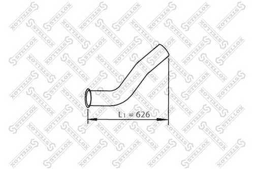 82-03790-sx труба глушителя колено после горн.торм. STELLOX 82-03790-SX