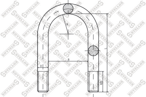 84-64228-sx стремянка рессоры 92xm20x1.5x295-u STELLOX 84-64228-SX
