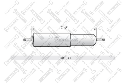 Амортизатор подвески задний STELLOX 87-04817-SX