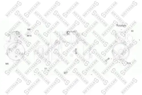 88-02042-sx стартер 24v 6.2kw z11 60 влево STELLOX 88-02042-SX