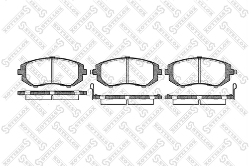 Колодки дисковые п. STELLOX 962 002B-SX