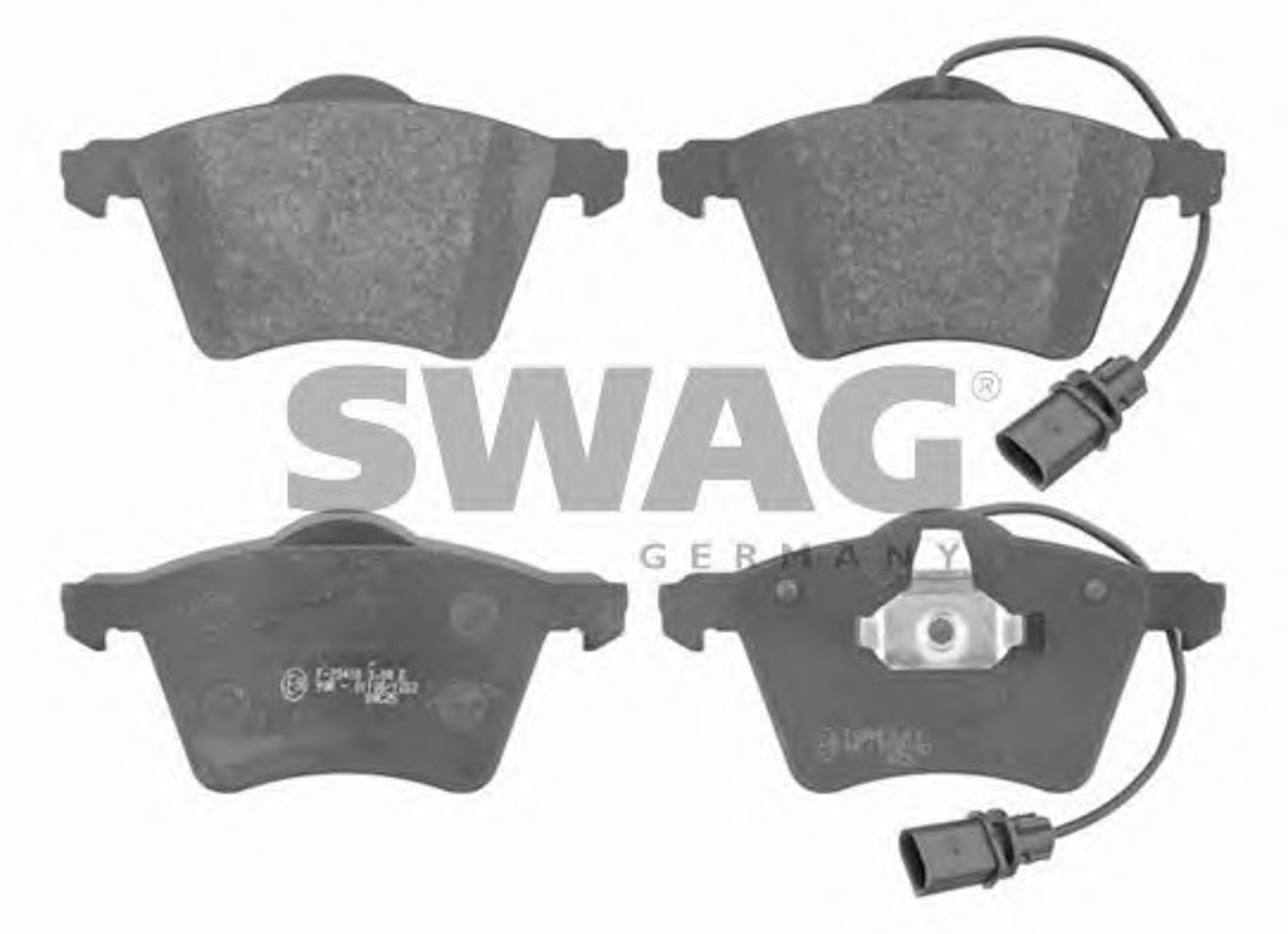 Комплект тормозных колодок дисковый тормоз SWAG 30916640