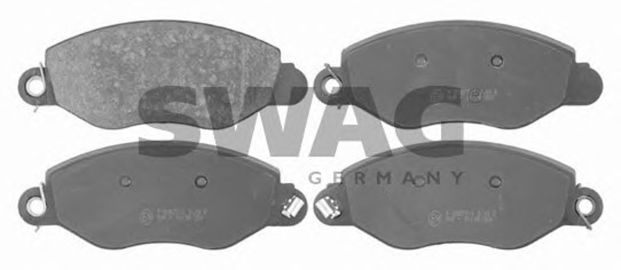 Комплект тормозных колодок дисковый тормоз SWAG 50916424