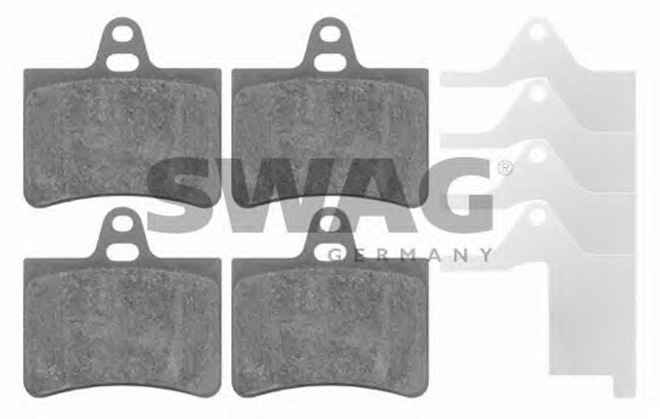 Комплект тормозных колодок дисковый тормоз SWAG 64916420