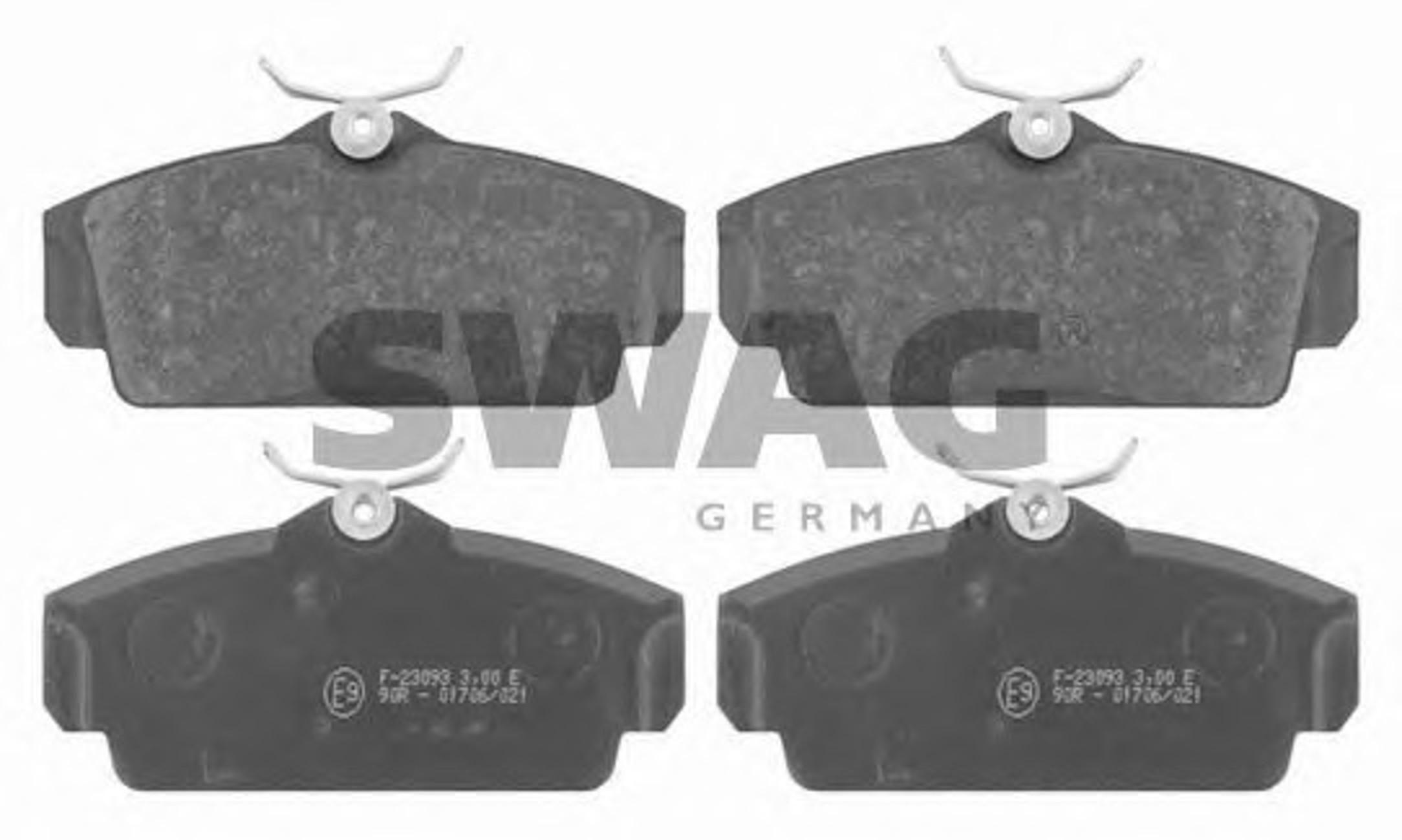 Колодки тормозные дисковые SWAG 82916388