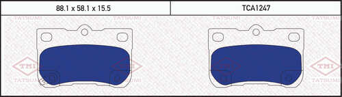 Колодки тормозные дисковые /комплект 4 шт/