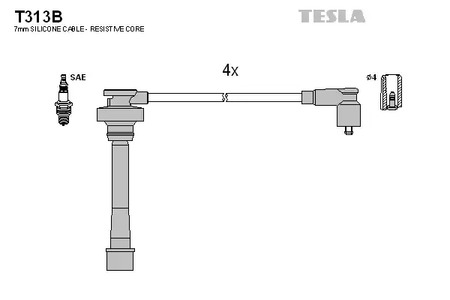 Провод высоковольтный TESLA T313B
