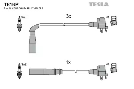 Провод высоковольтный TESLA T616P
