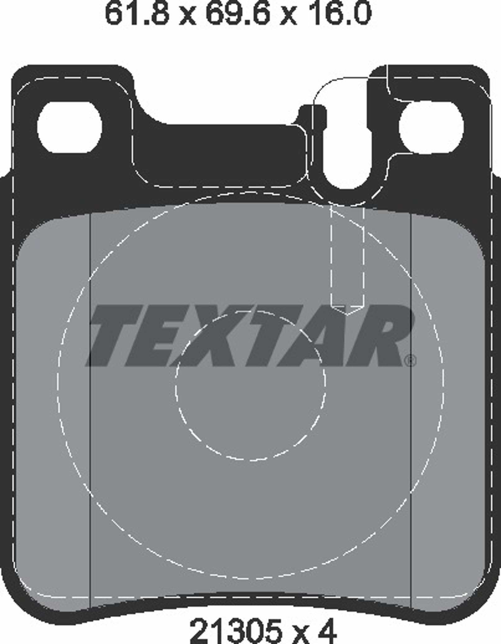 Колодки тормозные дисковые TEXTAR 2130503