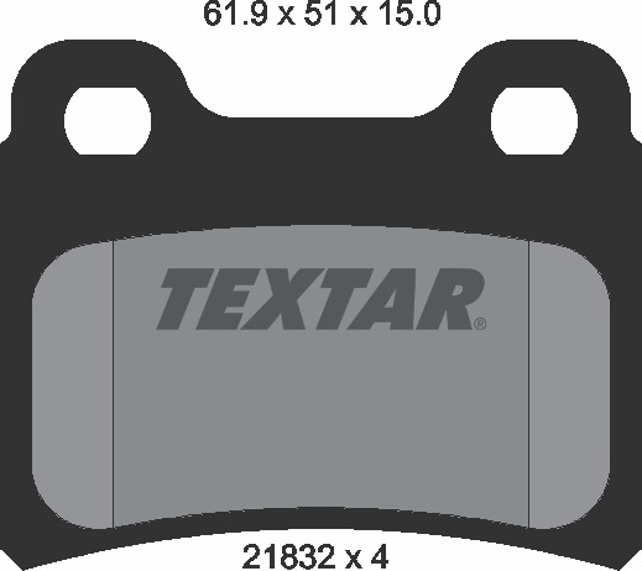 Колодки тормозные дисковые TEXTAR 2183201