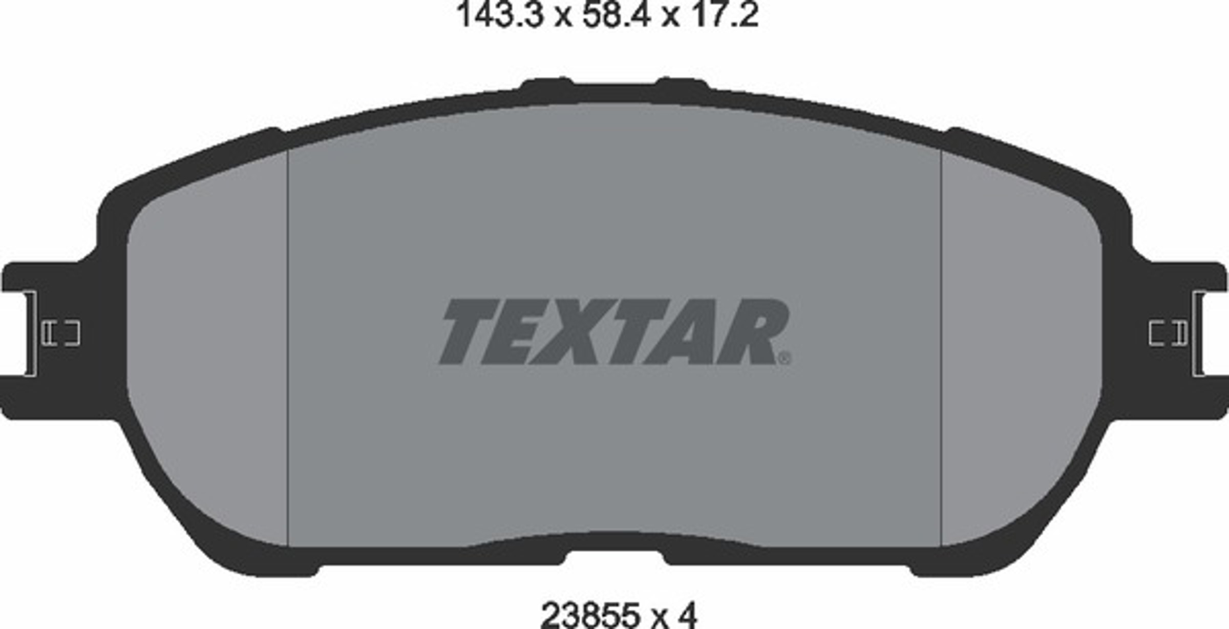 Комплект тормозных колодок TEXTAR 2385503
