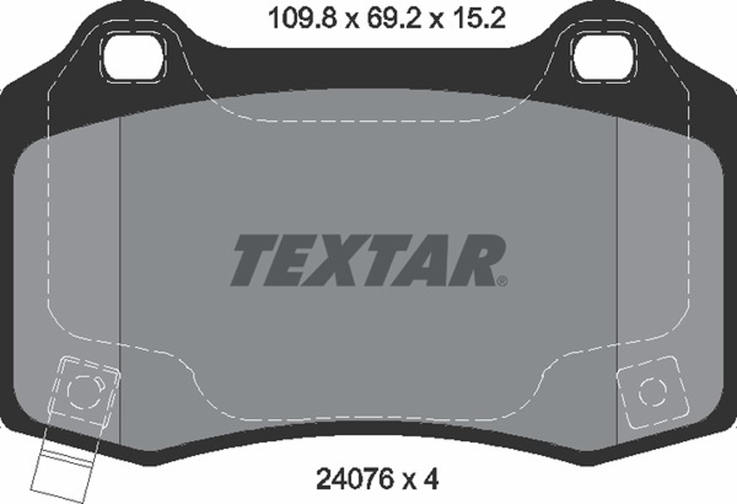 Колодки тормозные дисковые TEXTAR 2407601
