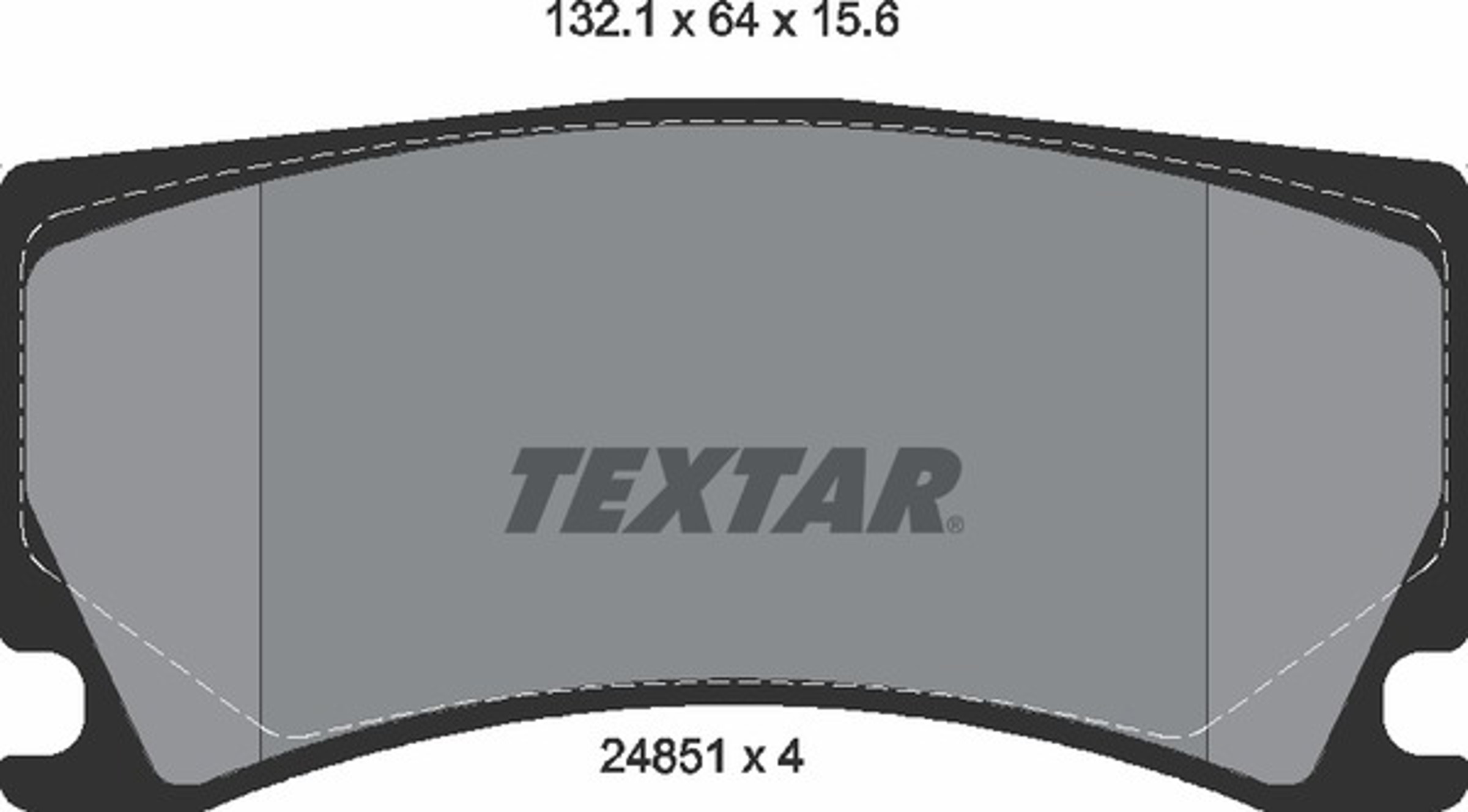 Колодки тормозные дисковые TEXTAR 2485101