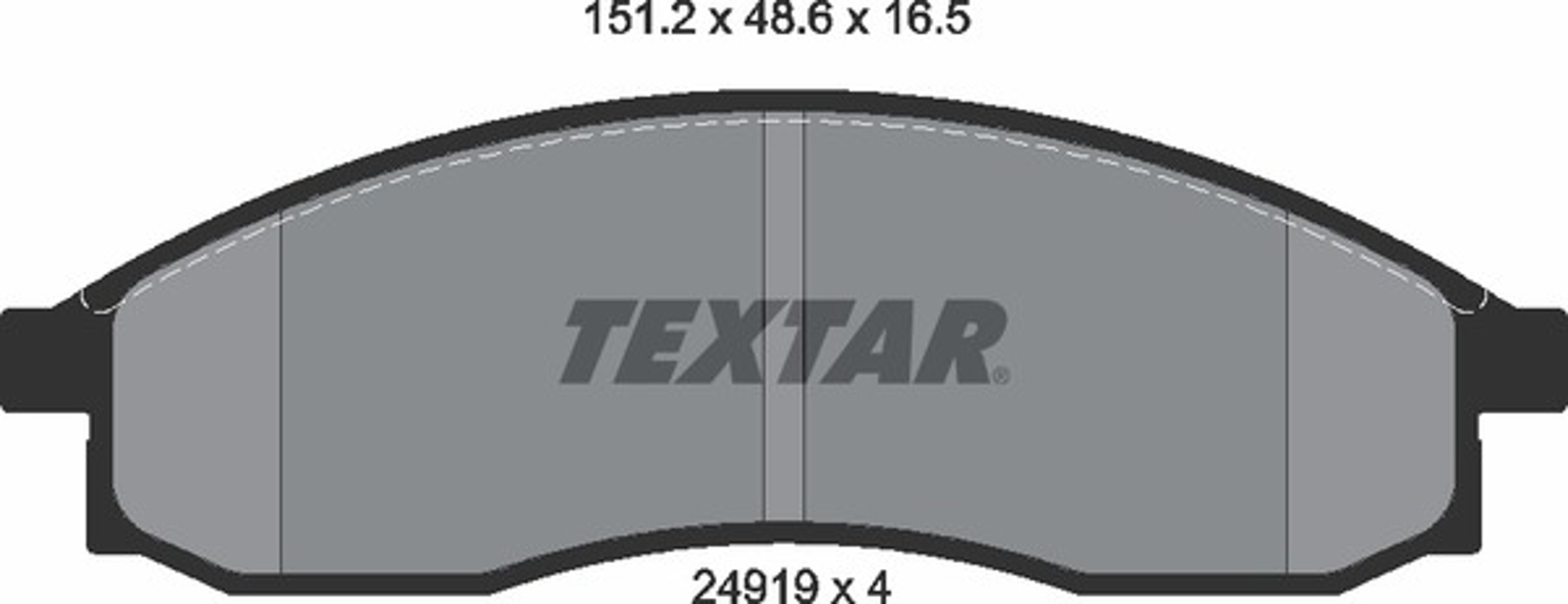 Комплект тормозных колодок TEXTAR 2491901