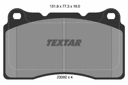 Комплект тормозных колодок дискового тормоза TEXTAR 2309203