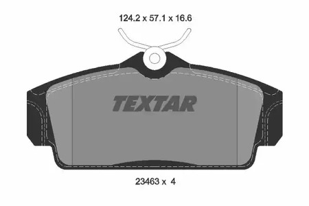Комплект тормозных колодок дискового тормоза TEXTAR 2346302