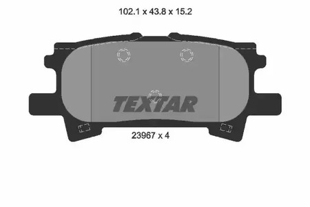 Комплект тормозных колодок дискового тормоза TEXTAR 2396701
