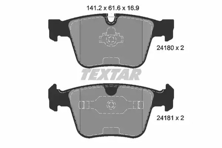 Колодки тормозные дисковые TEXTAR 2418001