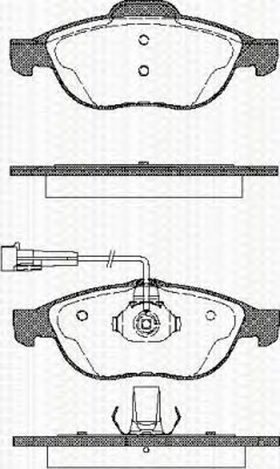 Колодки тормозные дисковые TRISCAN 8110 12002