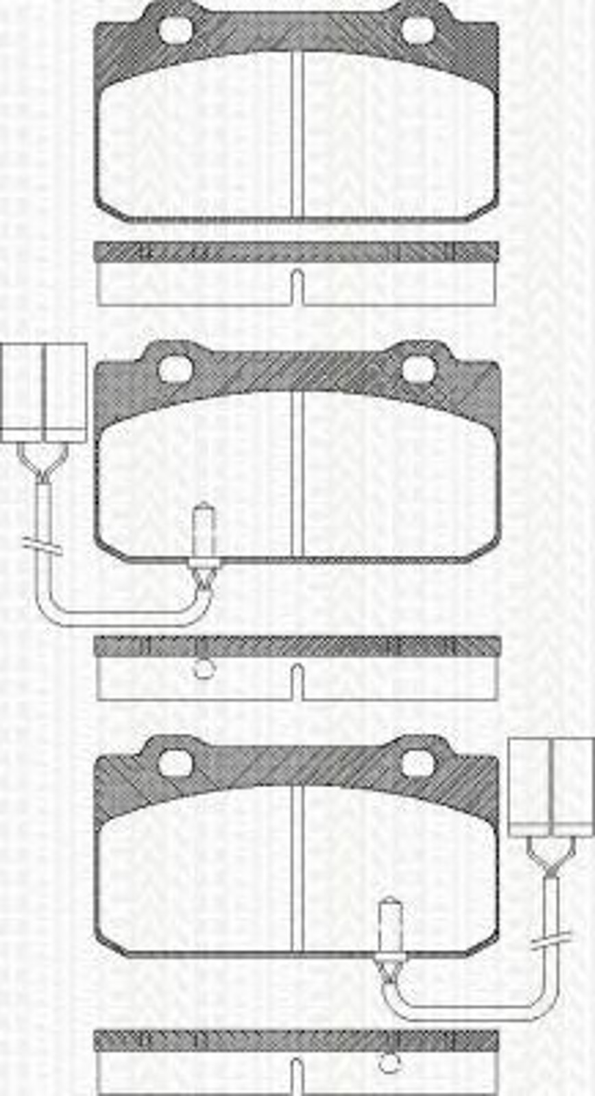 Колодки тормозные дисковые TRISCAN 8110 12988
