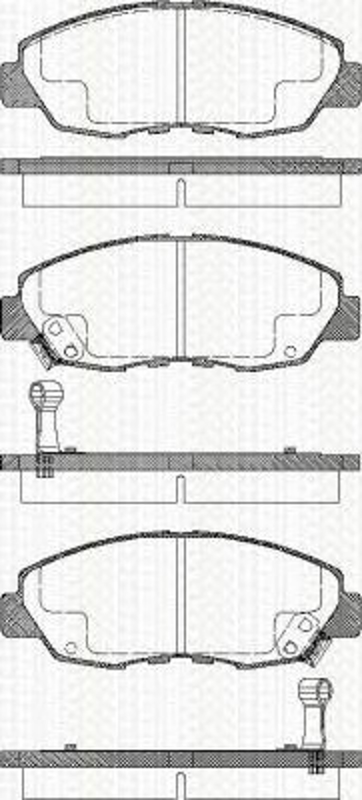 Колодки тормозные дисковые TRISCAN 8110 40972
