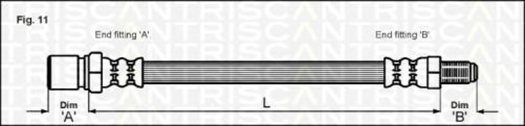 Шланг тормозной TRISCAN 8150 15121