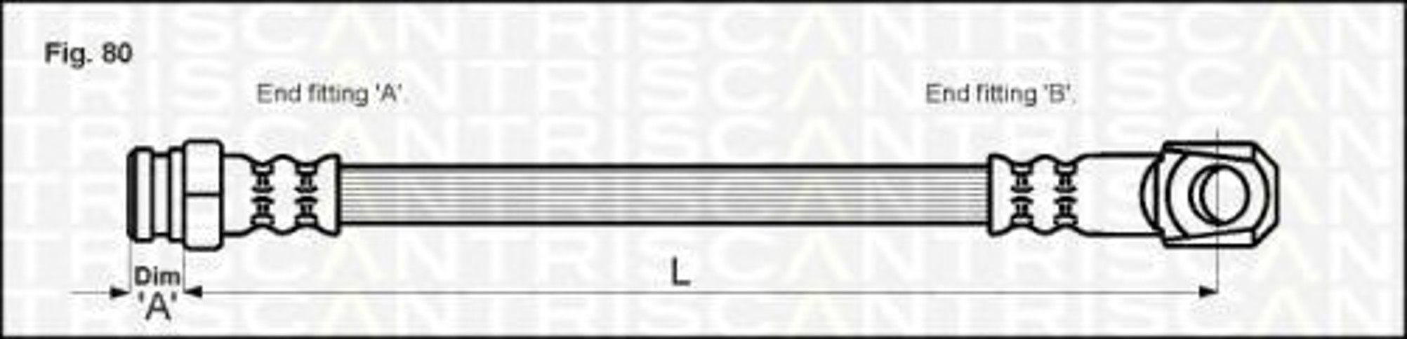 Шланг тормозной TRISCAN 8150 15205