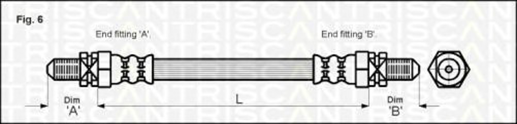 Шланг тормозной TRISCAN 8150 16213