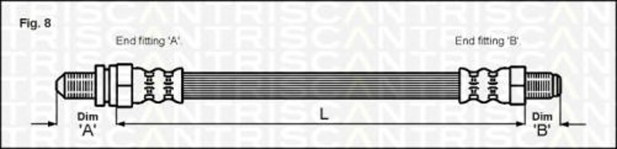 Шланг тормозной TRISCAN 8150 16226