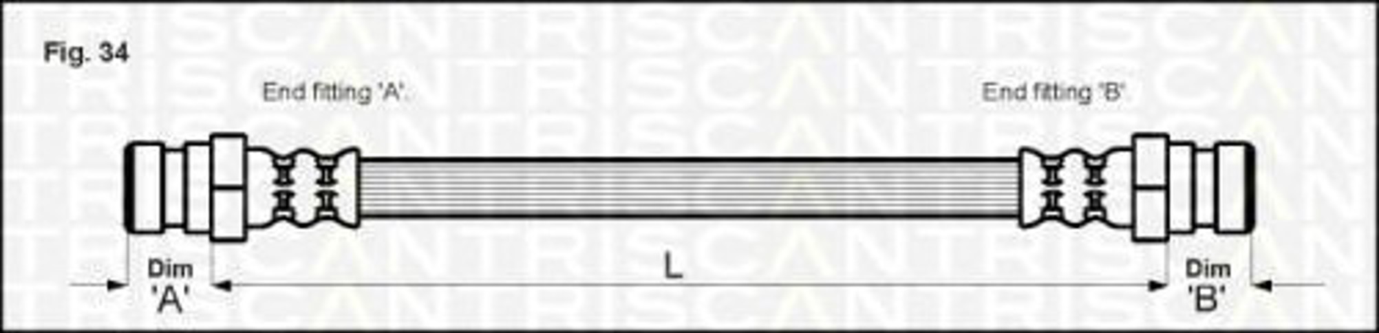 Шланг тормозной TRISCAN 8150 29210
