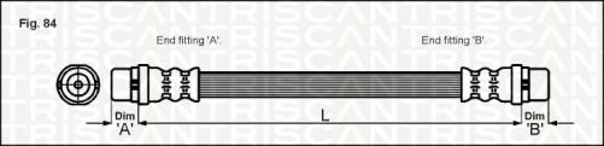 Шланг тормозной TRISCAN 8150 29225