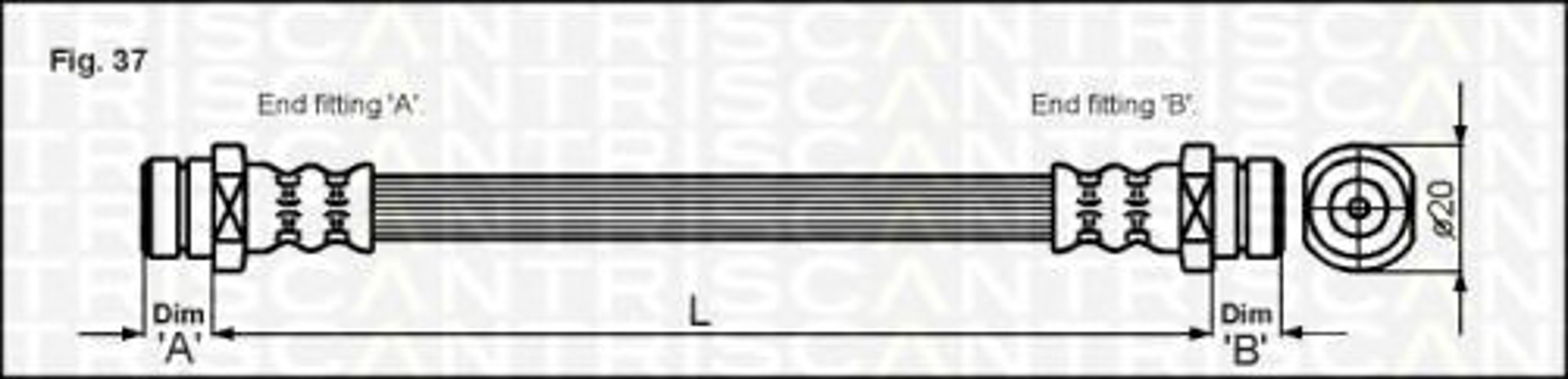 Шланг тормозной TRISCAN 8150 50204