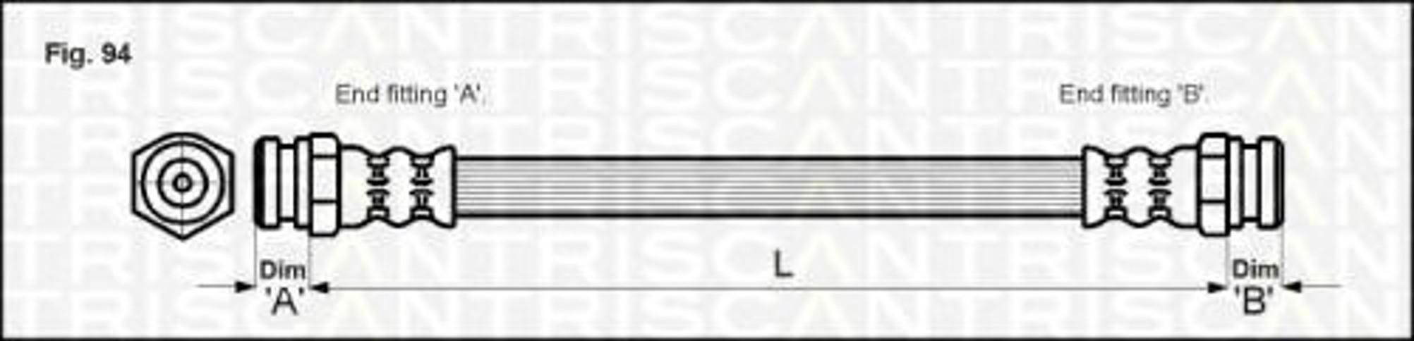 Шланг тормозной TRISCAN 8150 50213
