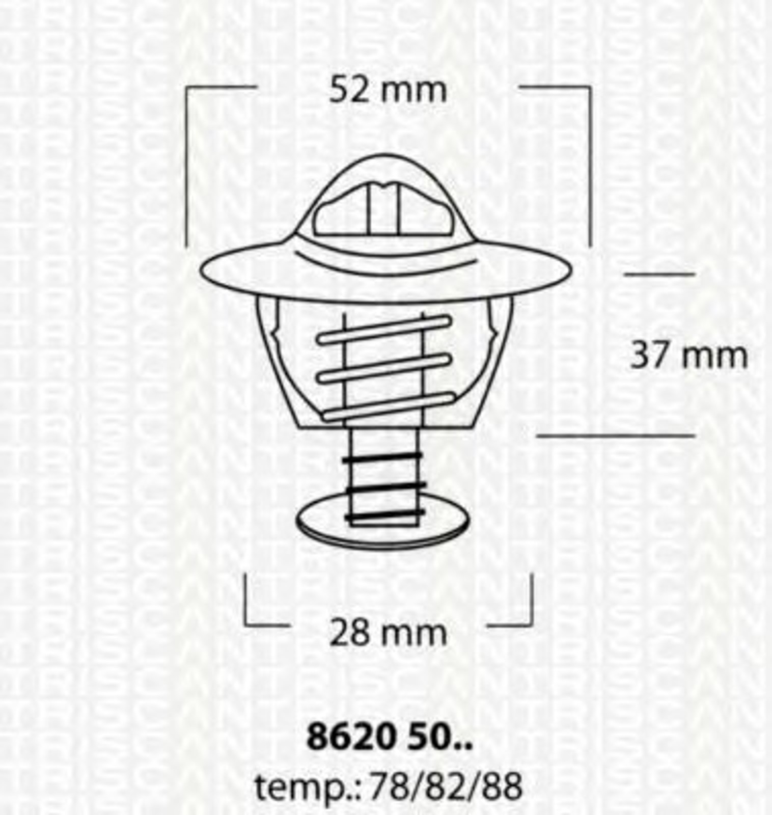 Термостат TRISCAN 8620 5082