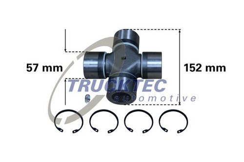 Крестовина кардана TRUCKTEC AUTOMOTIVE 01.34.014