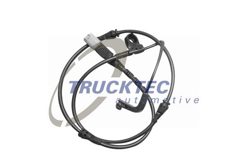 Warning contact brake pad wear