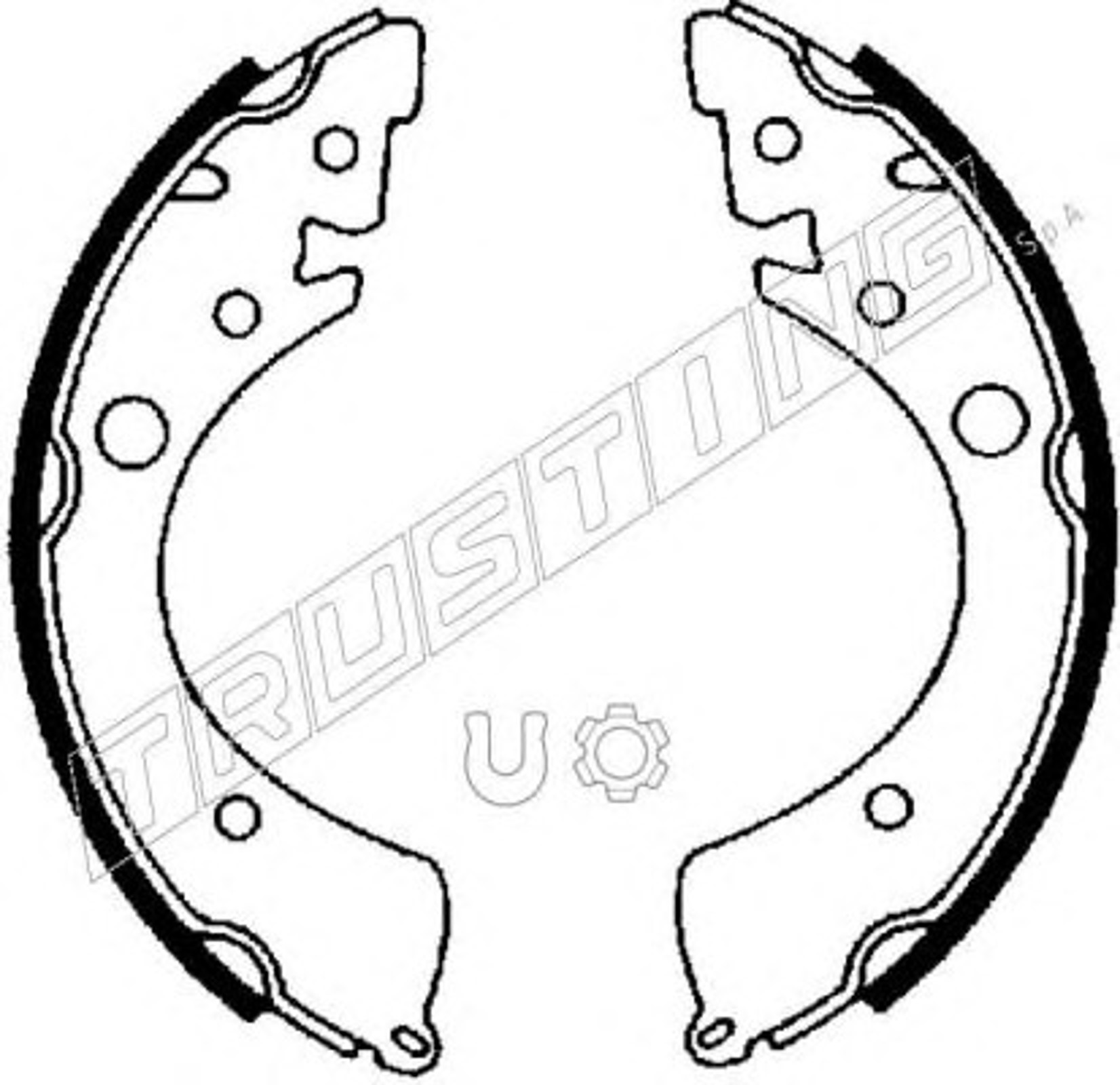Комплект тормозных колодок TRUSTING 044.008