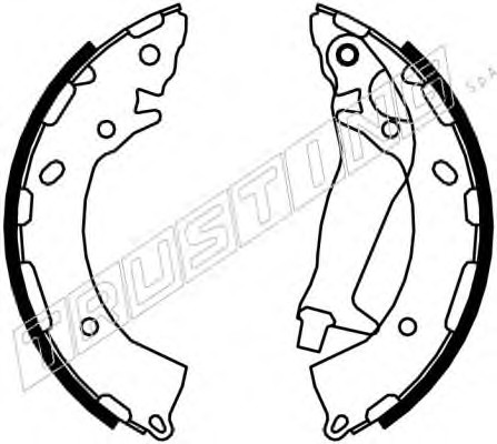Комплект тормозных колодок TRUSTING 046.225