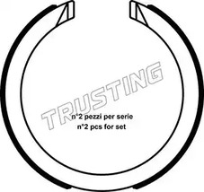 Комплект тормозных колодок стояночная тормозной системы TRUSTING 040.163