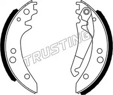 Комплект тормозных колодок TRUSTING 052.125