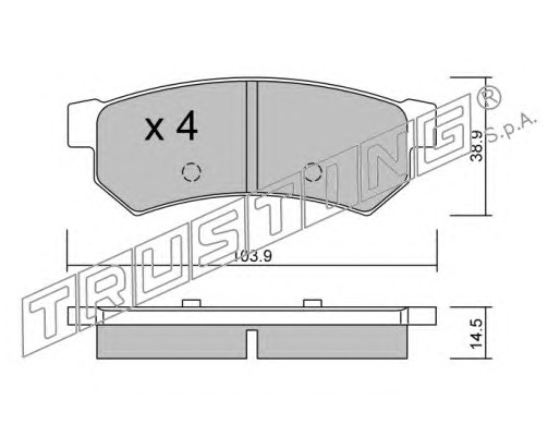 Комплект тормозных колодок дисковый тормоз