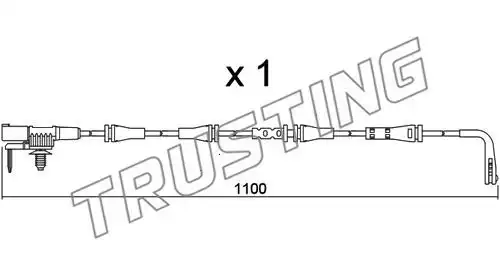 Датчик износа тормозных колодок TRUSTING SU.358