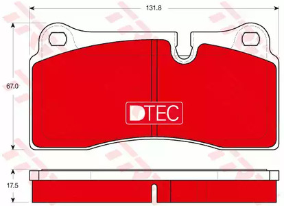 Тормозные колодки TRW GDB1816DTE