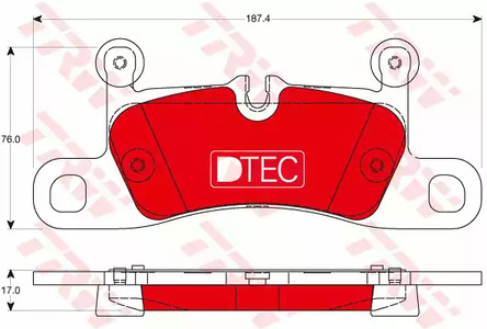 Комплект тормозных колодок дисковый тормоз dtec cotec