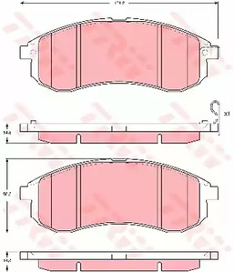 Колодки тормозные дисковые TRW GDB3380