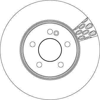 Brake disc TRW DF6641S