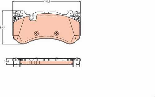 Тормозные колодки kpl. передн