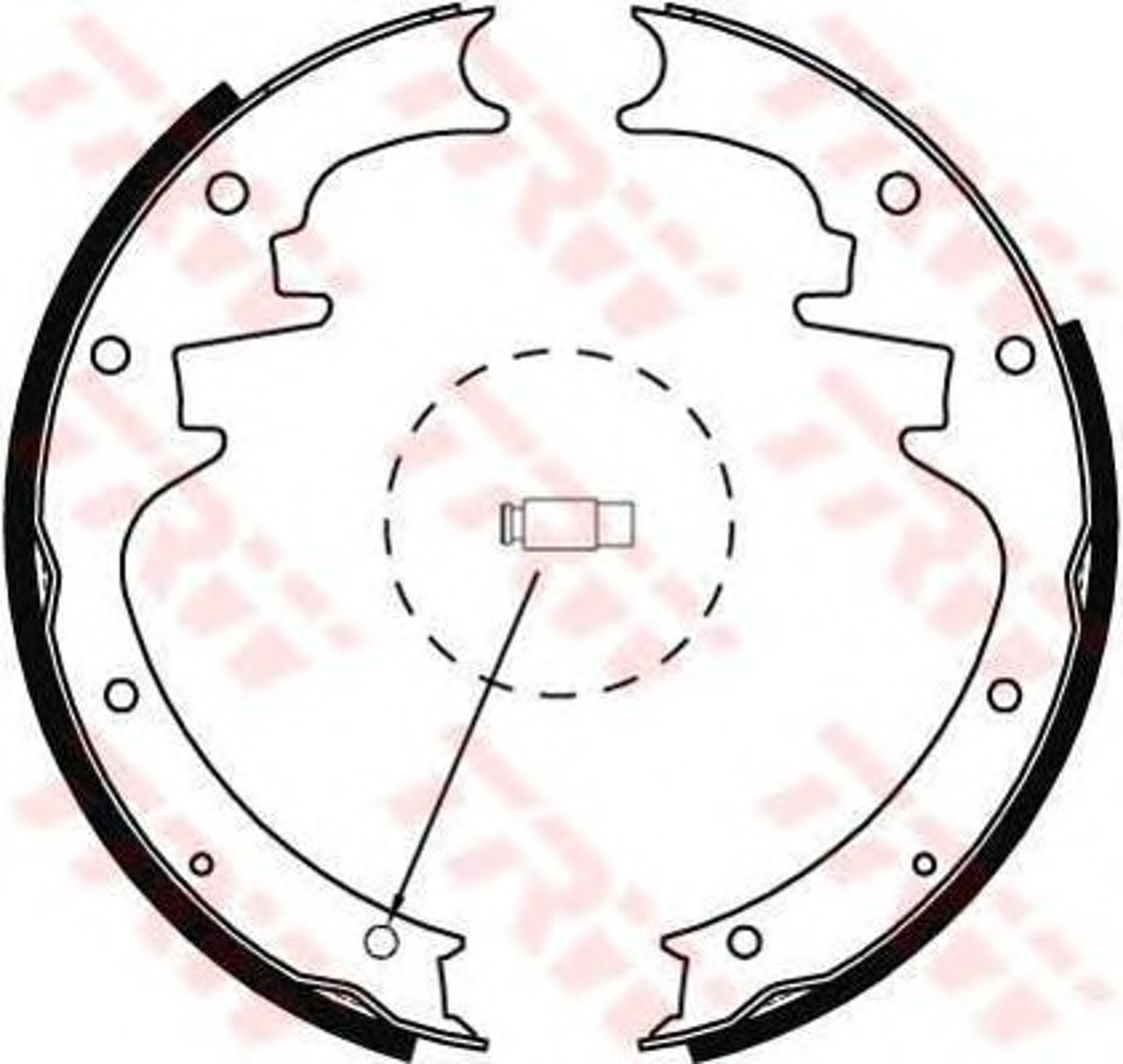 Колодки тормозные барабанные TRW GS8444