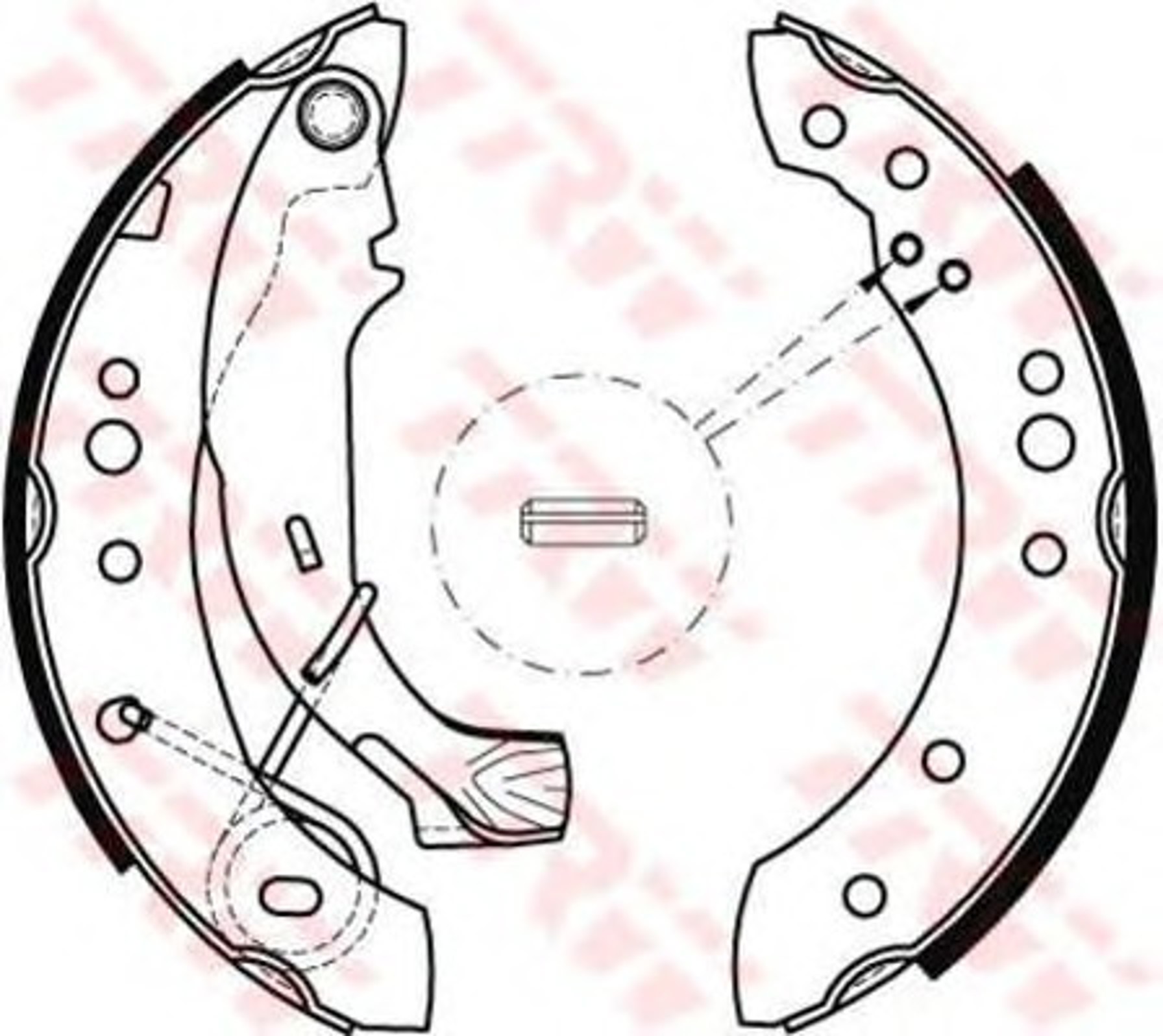 Колодки тормозные барабанные TRW GS8467